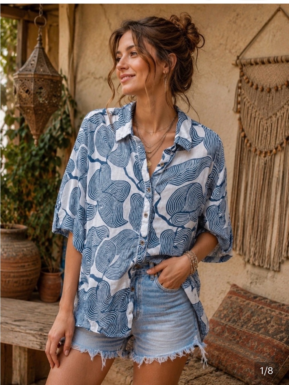 Grace Gillespie Button Down Shirt from Anthropologie